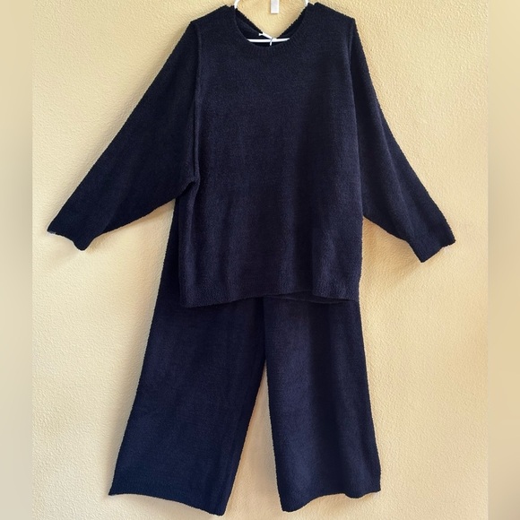 Softies Solid Marshmallow Reverse Seam Crewneck Lounge Set Size XL New With Tags - Picture 6 of 14